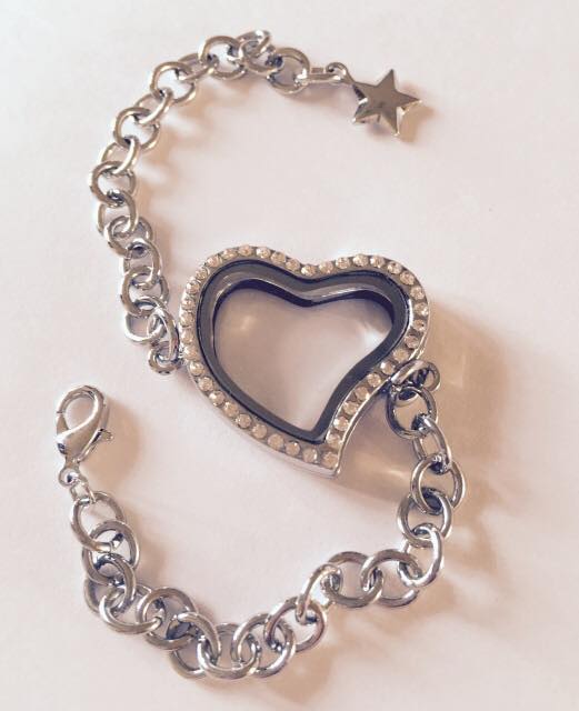 Squiffy Heart Locket Bracelet