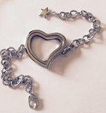 Squiffy Heart Locket Bracelet