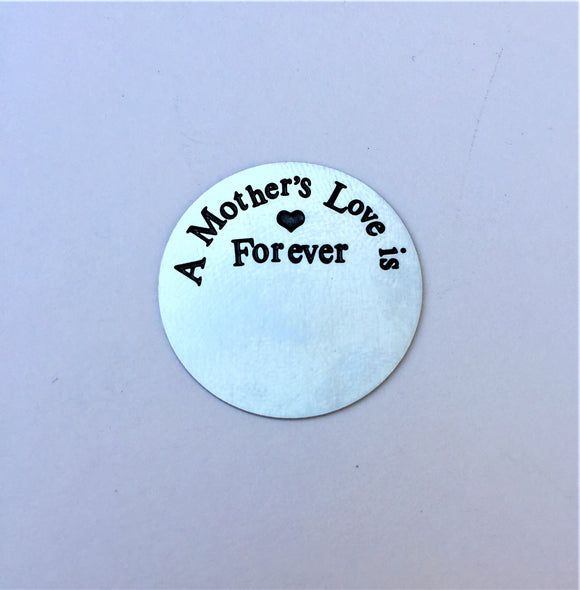 A Mother's Love is Forever Backplate