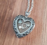 Vintage Heart Necklace Locket