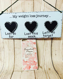 Personalised Weight Loss Chalkboard Plaque