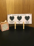 Personalised Weight Loss Chalkboard Plaque