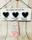 Personalised Weight Loss Chalkboard Plaque