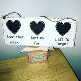 Personalised Weight Loss Chalkboard Plaque